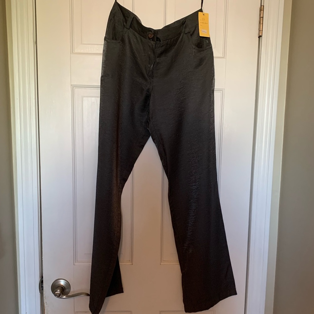 NWT Shiny Silver Pants Woman’s Size Small By Sting